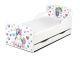 Letto Unicorno in legno con Cassetto e Materasso