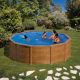 Piscina Marrone Ø 460 x ↕120 cm Filtro Aqualoon in Acciaio Rotonda