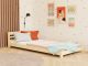 Letto Singolo Basso in Legno per Bambini con Testiera NODY