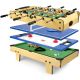 Tavolo da gioco 4 in 1 biliardino, tennis, hockey e Biliardo