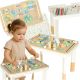 Tavolo/manipolativo 2-in-1 in legno (colore Mint) Sviluppo Sensoriale & Creativo