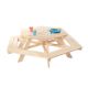 Grande Tavolo Esagonale in Legno Naturale Nicki 6-Eck