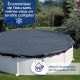 Copertura Invernale per Piscine Ovali 6,1 x 3,75 metri da 120 g/m²