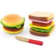 Hamburger e Sandwich in Legno 11 Pezzi