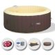 Piscina Idromassaggio Autogonfiabile Rotonda da 2 a 4 Posti con Riscaldamento Acqua Pompa Integrata Diametro 180cm