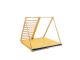 Parco Giochi Interno Triangolare con Scala Rete d'Arrampicata ZEBRA Base 