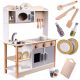 Cucina in Legno per Bambini Lavandino Forni Scolapiatti con Accessori Tagliere Posate Piatti Spezie LULILO KUKETO 
