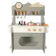 Cucina in Legno per Bambini con Forno Grande e Accessori Grigia