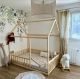 Lettino da Terra per Bambini Montessoriano a Forma di Casa con Doghe TODDLER HOUDE H4D-03 