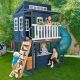 Grande Casa da Giardino su Due Livelli Cozy Escape Playhouse Blu Navy