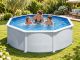 Piscina Bianca Ø350 x ↕120 cm in Acciaio Pacific