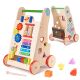 Girello Cubo Educativo Camminatore multifunzione per Bambini in Legno 6 in 1
