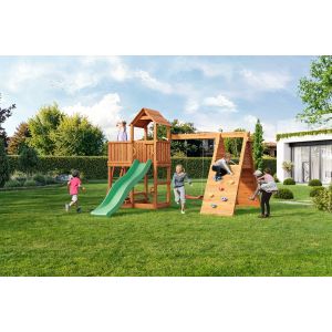 Grande Parco Giochi Double Climbing con Sabbiera Arrampicata e Altalena