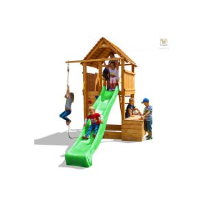 Parco Giochi con Scivolo e Parete per Arrampicata Fortress Toybox