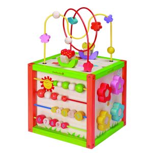 Set Frutta Da Taglio EverEarth In Legno FSC - 10 Pezzi Con Sacchetto, Coltello E Tagliere, Giocattolo Educativo Per Bambini