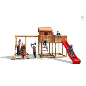 Grande Parco Giochi My SPACE XL SPIDER Casetta Altalena Arrampicata Scivolo