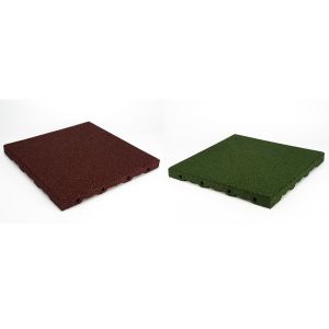 50x50 cm Pavimento Antitrauma Verde o Rosso