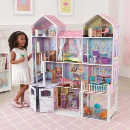 Casa Delle Bambole Barbie 2 Piani 4 Stanze – Set Con Mobili E Figure, Stile Moderno, Plastica - Foto 3