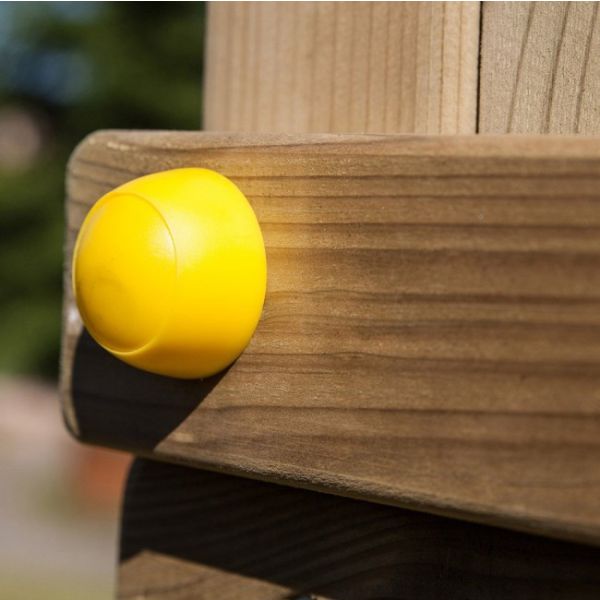 GICO Cono da gioco 16 pezzi in legno coni di calma, 24 x 12 mm e 1 cubo di legno con occhi 16 mm -2136